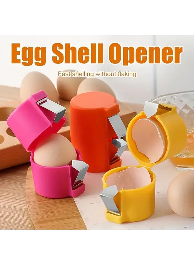 Yellow Egg Separator With Ergonomic Handle Fast Peeling Easy Clean Durable Portable For Baking - Image 1